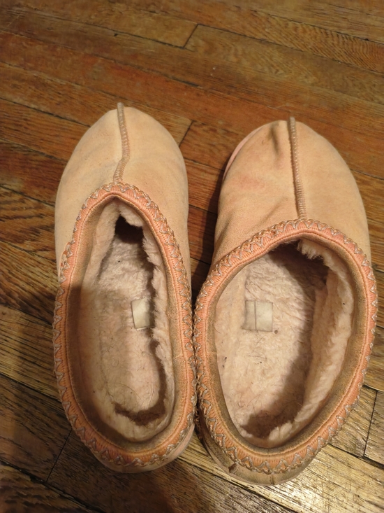 UGG Shoes - Ugg Plush Lined Slip-On Slippers in Light Peach